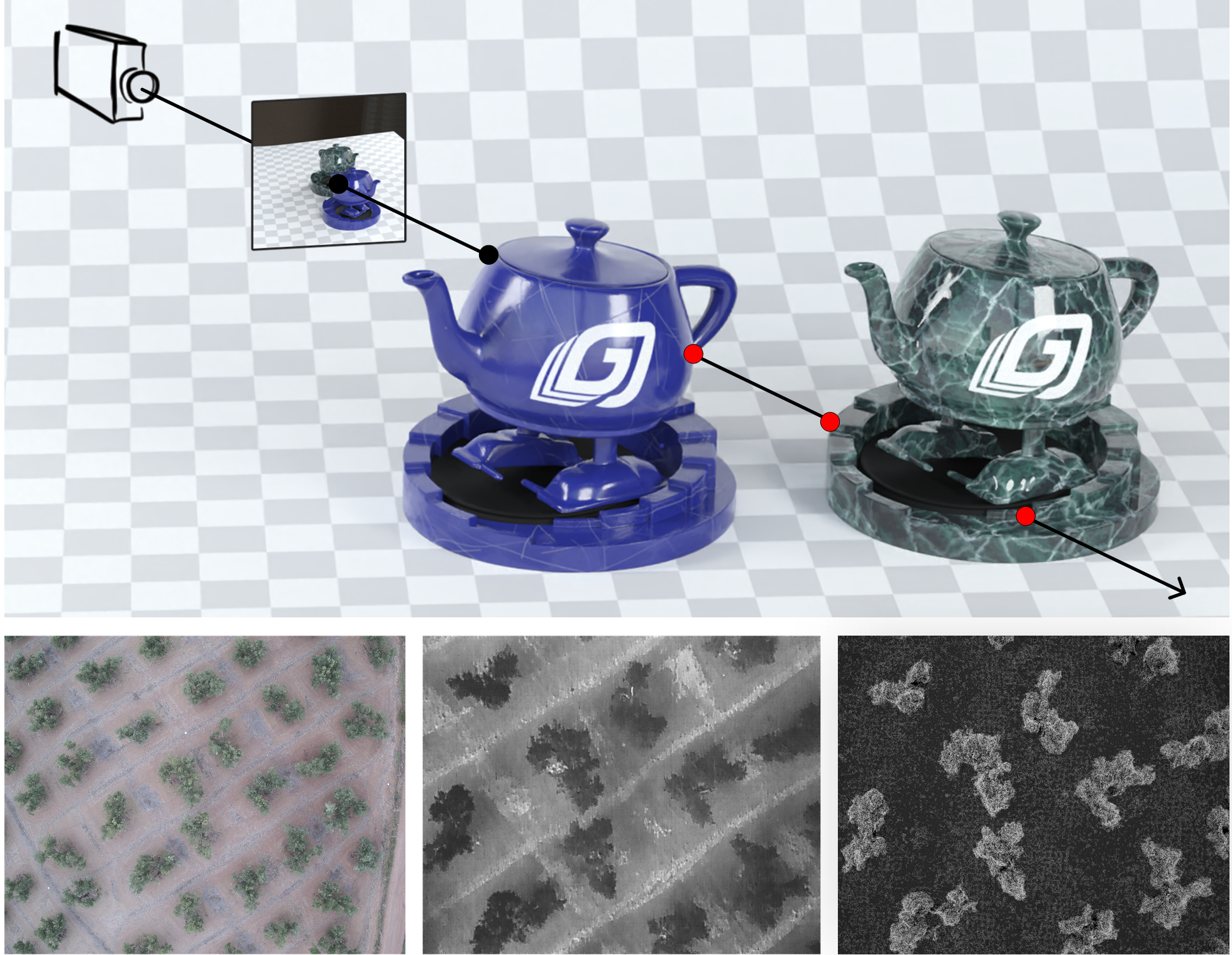 GPU-based Mapping of Thermal Imagery for Generating 3D Occlusion-Aware Point Clouds 